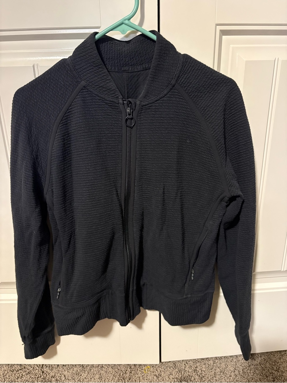 lululemon athletica Black Full-Zip Textured Jacket